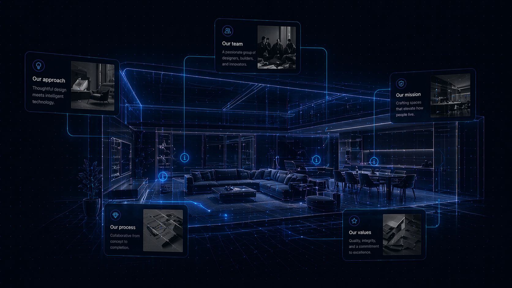That Space platform shown across desktop, tablet and mobile devices in a dark cinematic interface